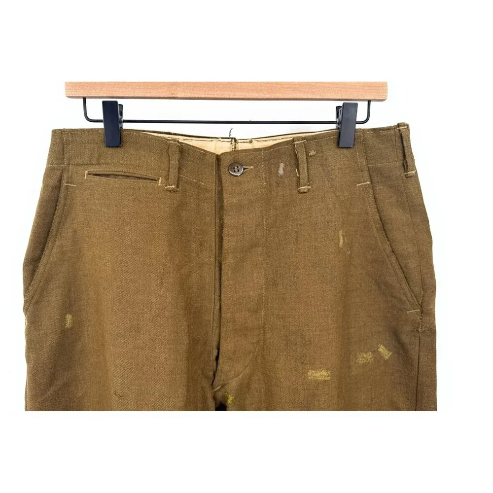WWII WW2 M1941 Kersey Wool Lined Field Pants Tanker Sz‎ 32x33 1942 Trousers